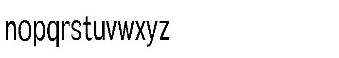 Velion Extra Condensed Font LOWERCASE