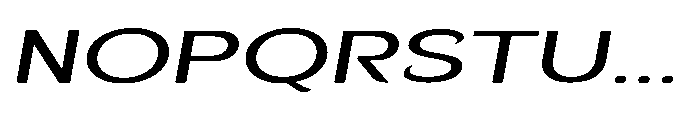 Velion Extra Expanded Oblique Font UPPERCASE