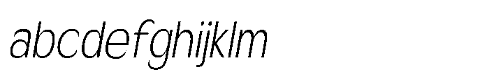 Velion Extra Light Condensed Oblique FONT