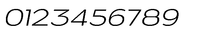 Velion Extra Light Expanded Oblique Font OTHER CHARS