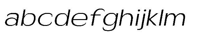 Velion Extra Light Expanded Oblique FONT