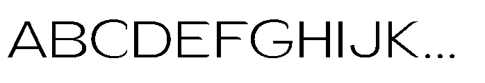 Velion Extra Light Expanded Font UPPERCASE