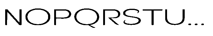 Velion Extra Light Extra Expanded Font UPPERCASE