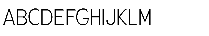 Velion Extra Light Semi Condensed Font UPPERCASE