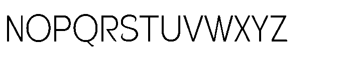 Velion Extra Light Semi Condensed Font UPPERCASE