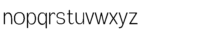 Velion Extra Light Semi Condensed Font LOWERCASE