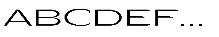 Velion Extra Light Ultra Expanded Font UPPERCASE