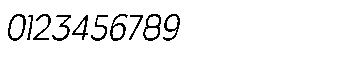 Velion Light Condensed Oblique Font OTHER CHARS