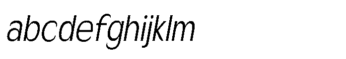 Velion Light Condensed Oblique FONT