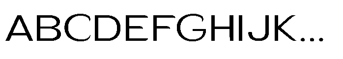 Velion Light Expanded Font UPPERCASE