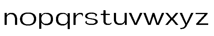Velion Light Expanded Font LOWERCASE