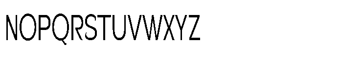 Velion Light Extra Condensed Font UPPERCASE