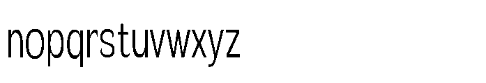Velion Light Extra Condensed Font LOWERCASE