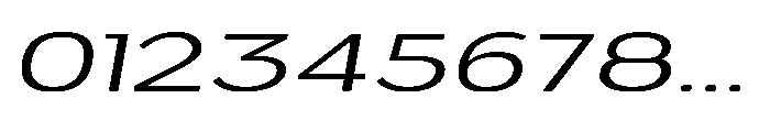 Velion Light Extra Expanded Oblique Font OTHER CHARS