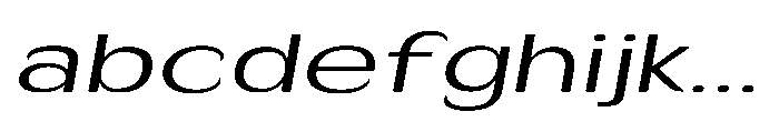 Velion Light Extra Expanded Oblique FONT