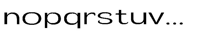 Velion Light Extra Expanded Font LOWERCASE