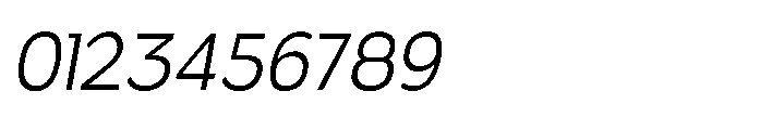 Velion Light Semi Condensed Oblique Font OTHER CHARS