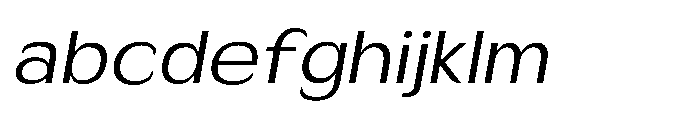 Velion Light Semi Expanded Oblique FONT