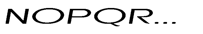 Velion Light Ultra Expanded Oblique Font UPPERCASE