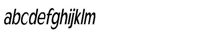 Velion Medium Extra Condensed Oblique FONT
