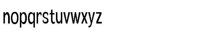 Velion Medium Extra Condensed Font LOWERCASE