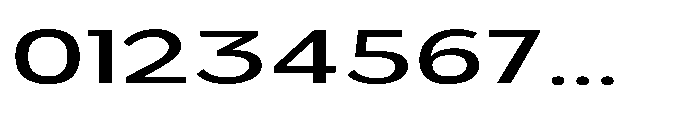 Velion Medium Extra Expanded Font OTHER CHARS