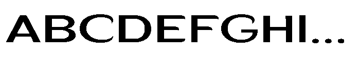 Velion Medium Extra Expanded Font UPPERCASE