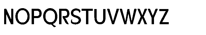Velion Medium Semi Condensed Font UPPERCASE
