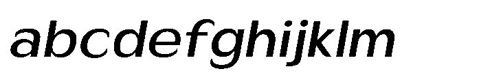 Velion Medium Semi Expanded Oblique FONT