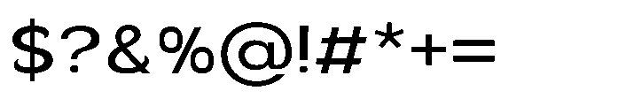 Velion Medium Semi Expanded Font OTHER CHARS