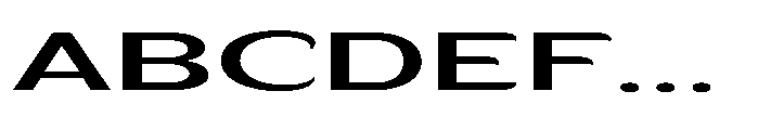 Velion Medium Ultra Expanded Font UPPERCASE