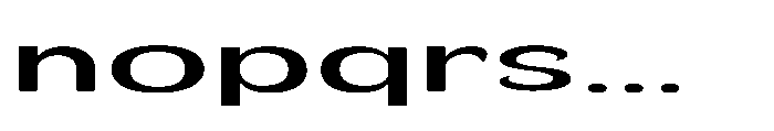Velion Medium Ultra Expanded Font LOWERCASE