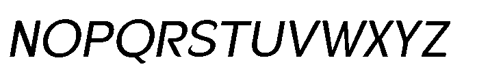 Velion Oblique Font UPPERCASE