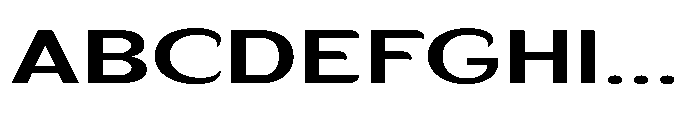 Velion Semi Bold Extra Expanded Font UPPERCASE