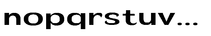 Velion Semi Bold Extra Expanded Font LOWERCASE
