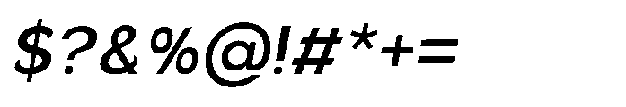 Velion Semi Bold Oblique Font OTHER CHARS