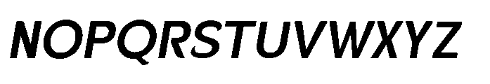 Velion Semi Bold Oblique Font UPPERCASE
