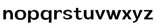 Velion Semi Bold Semi Expanded Font LOWERCASE