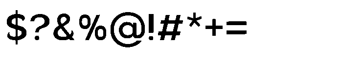 Velion Semi Bold Font OTHER CHARS