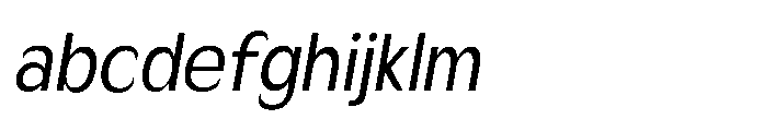 Velion Semi Condensed Oblique FONT