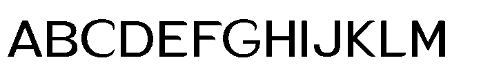 Velion Semi Expanded Font UPPERCASE