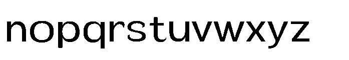 Velion Semi Expanded Font LOWERCASE