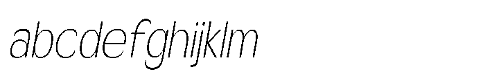 Velion Thin Condensed Oblique FONT