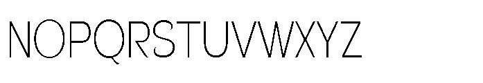 Velion Thin Condensed Font UPPERCASE