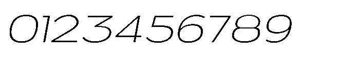 Velion Thin Expanded Oblique Font OTHER CHARS