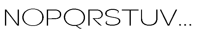 Velion Thin Expanded Font UPPERCASE