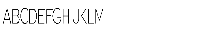 Velion Thin Extra Condensed Font UPPERCASE