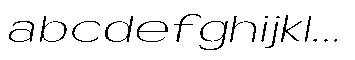 Velion Thin Extra Expanded Oblique FONT