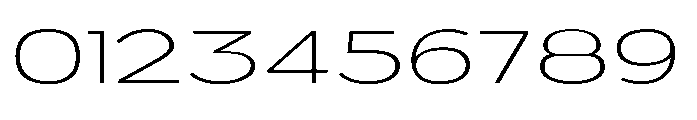 Velion Thin Extra Expanded Font OTHER CHARS