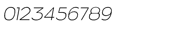 Velion Thin Oblique Font OTHER CHARS